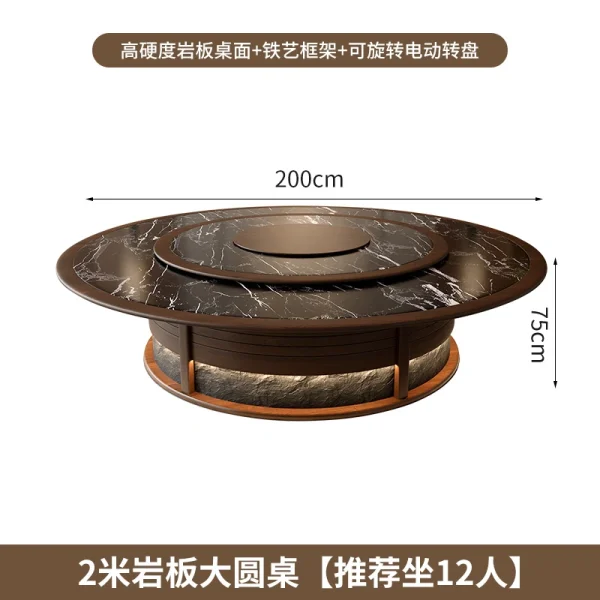 Wholesale New Chinese-Style Round Table Sets For Hotel, Fine Dining Commercial Space - Bulk Comfortable, Elegant Dining Furniture Supply