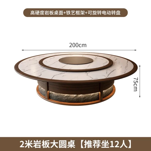 Wholesale Hotel Round Tables with Motorized Function – Banquet Hall, VIP Room, Villas, and Restaurants Fitted