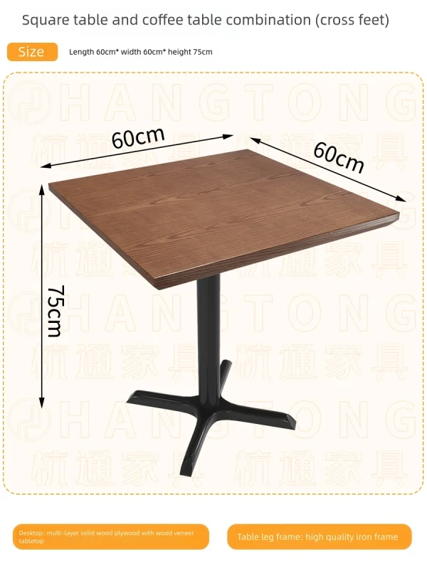 Wholesale Retro-style Solid Wood Furniture for Cafes, Bars, and Pubs, Customization Available