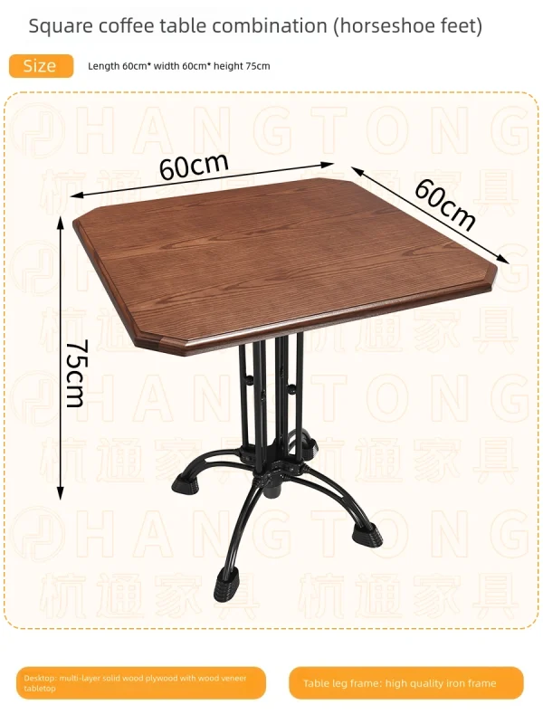 Wholesale Retro-style Solid Wood Furniture for Cafes, Bars, and Pubs, Customization Available