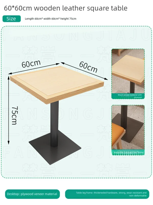 Wholesale Chinese Style Restaurant Dining Table and Chair Sets — Wooden Booth Sofas Suitable for Commercial Noodle Shops, Hotels, and Restaurants
