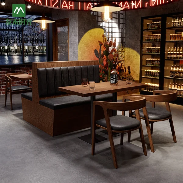 Retro-Style Café & Restaurant Solid Wood Table and Chair Set Manufacturer – Retro Restaurant Furniture Supplier