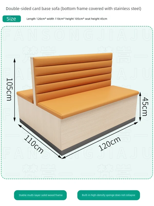 Wholesale Chinese Style Restaurant Dining Table and Chair Sets — Wooden Booth Sofas Suitable for Commercial Noodle Shops, Hotels, and Restaurants