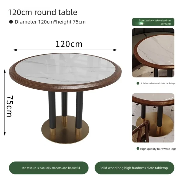 Modern High-end Southeast Asian Style Restaurant Rattan Tables and Chairs Factory Supply