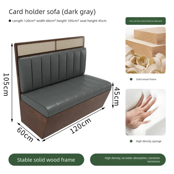 Modern High-end Southeast Asian Style Restaurant Rattan Tables and Chairs Factory Supply