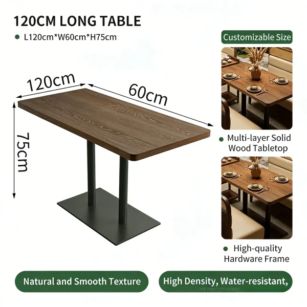 Wholesale Premium Walnut-Finish Dining Furniture – High-End Furniture for Teahouses and Chinese Restaurants
