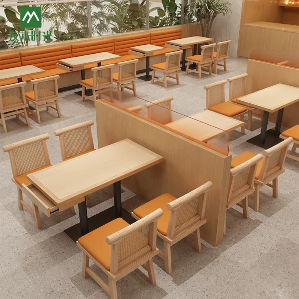 Factory Wholesale Modular Furniture, Suitable for Chain Restaurant Brands, Chinese Fast Food Restaurants, Shopping Mall Restaurants, and More