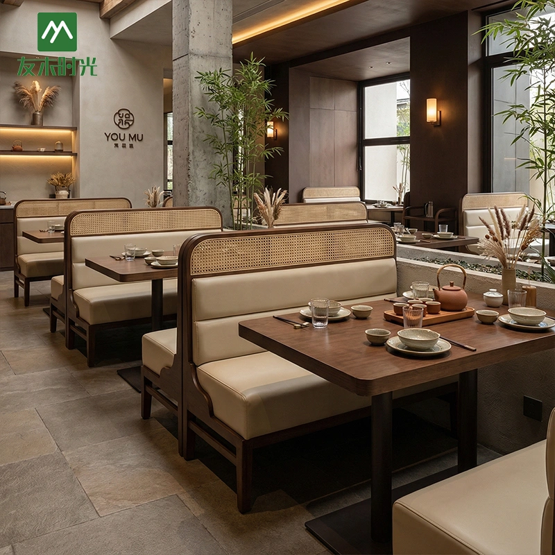 Wholesale Premium Walnut-Finish Dining Furniture – High-End Furniture for Teahouses and Chinese Restaurants - Image 4