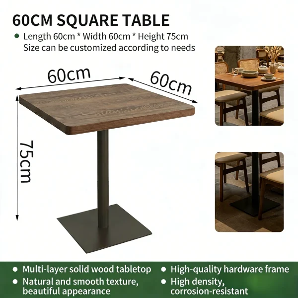 Wholesale Premium Walnut-Finish Dining Furniture – High-End Furniture for Teahouses and Chinese Restaurants