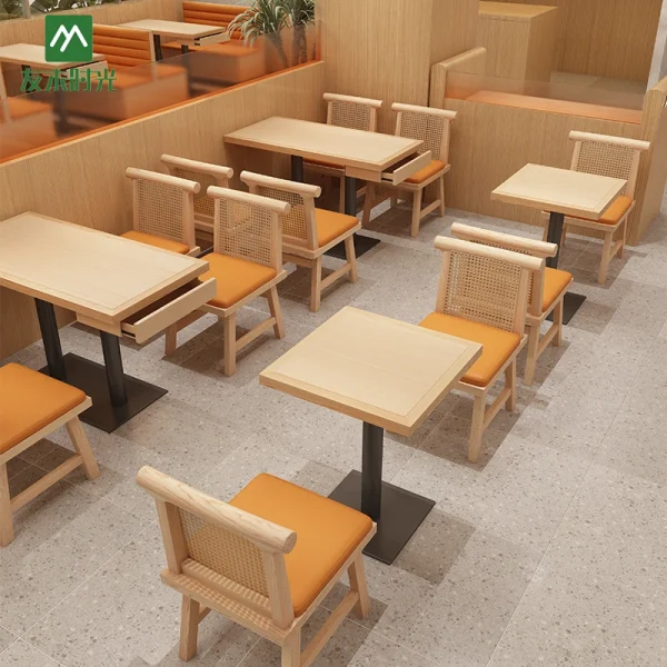 Factory Wholesale Modular Furniture, Suitable for Chain Restaurant Brands, Chinese Fast Food Restaurants, Shopping Mall Restaurants, and More