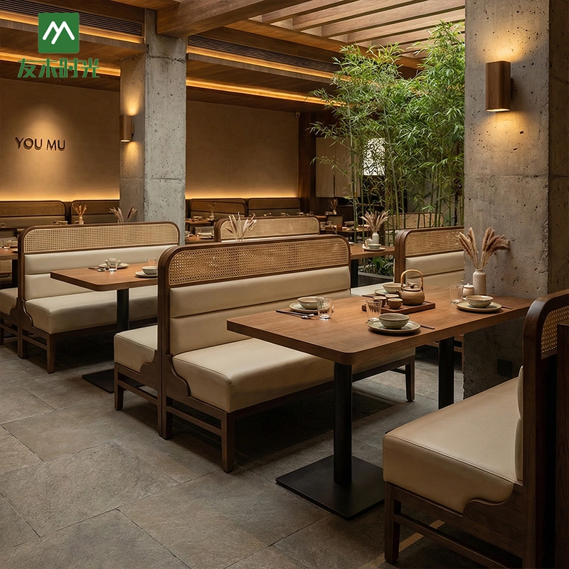 Wholesale Premium Walnut-Finish Dining Furniture – High-End Furniture for Teahouses and Chinese Restaurants - Image 5