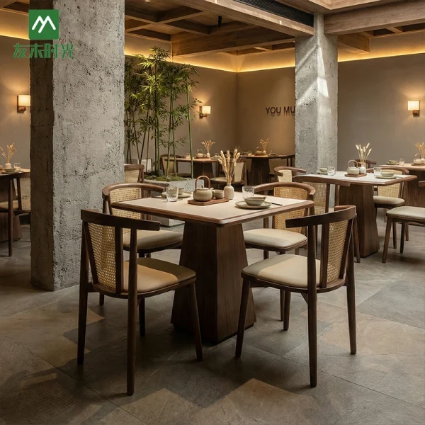 Custom Theme Restaurant Furniture – Teahouse and Chinese Restaurant Booth, Sofa, and Chair Set