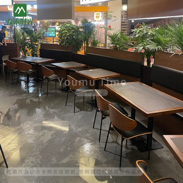 Atacado De Fast-Food & Shopping Restaurante Conjunto De Móveis Do Fabricante