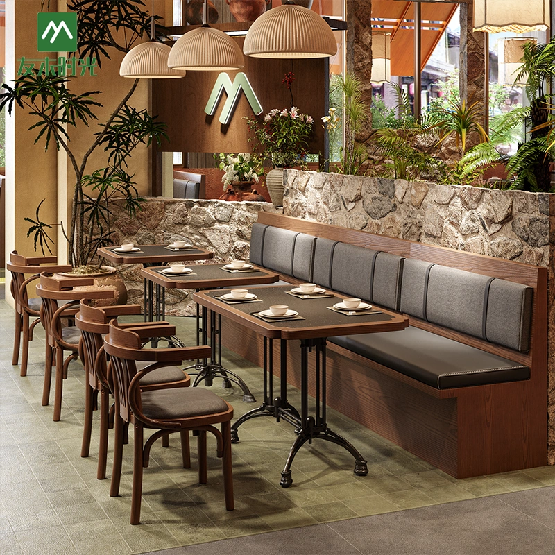 Custom and Wholesale Elegant Asian and Japanese-style Restaurant Furniture, Suitable for Tea Restaurants, Sushi Bars, and Boutique Hotels - Imagen 5