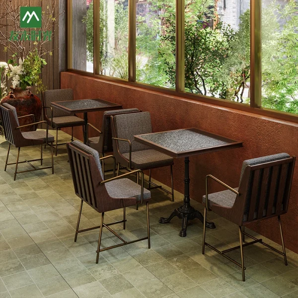 Wholesale Premium Wooden Warm Restaurant Furniture sets, including booth sofas. Suitable for commercial restaurants and cafes.