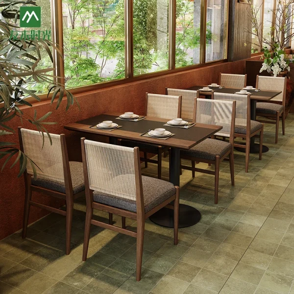 Factory Custom Restaurant Furniture, Contract Furniture for Your Business or Brand – This Collection Features a Japanese-inspired Aesthetic with an Elegant Style