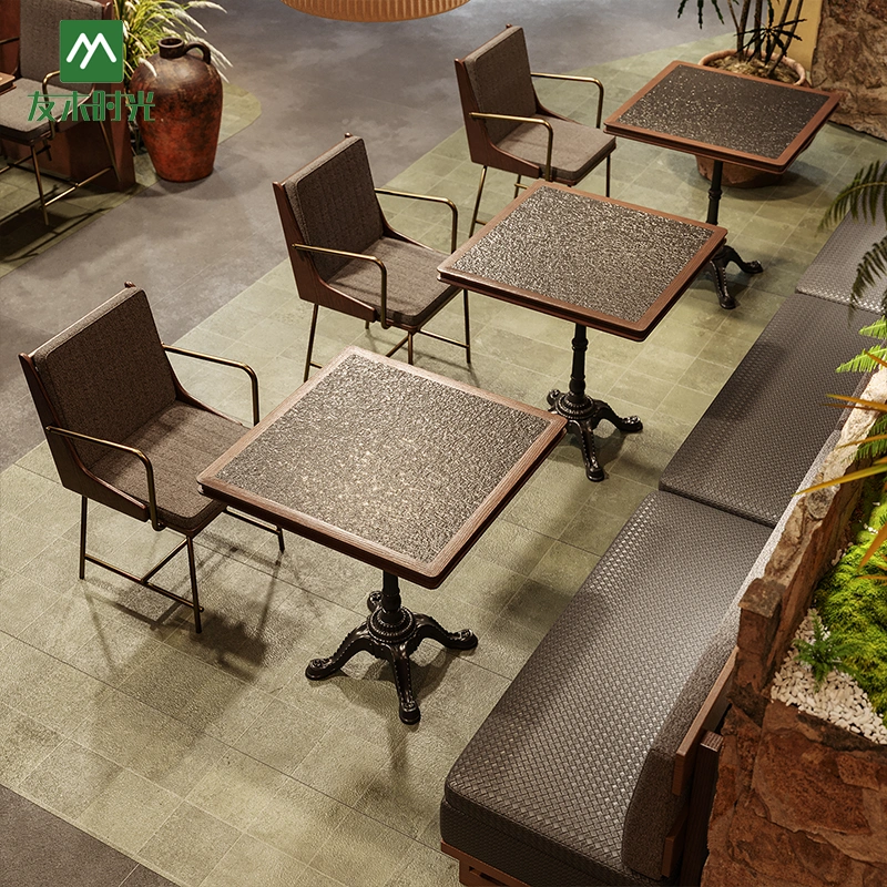 Wholesale Premium Wooden Warm Restaurant Furniture sets, including booth sofas. Suitable for commercial restaurants and cafes. - Image 5