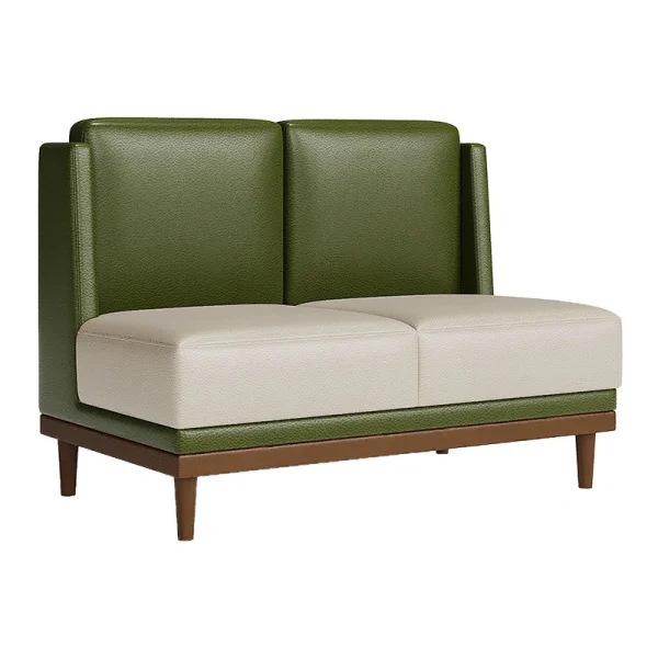 Custom Fresh-Style Themed Restaurant Furniture in Olive Green, Luxurious and Comfortable – One-Stop Restaurant Furniture Factory
