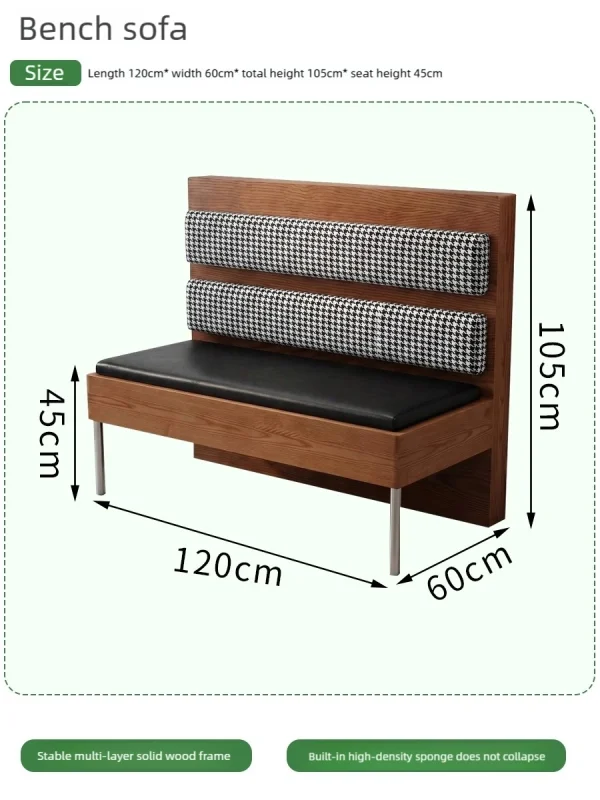 Custom Modern Minimalist Restaurant Furniture Set with Booth Seating, Wooden Tables, and Chairs – One-Stop Restaurant Furniture