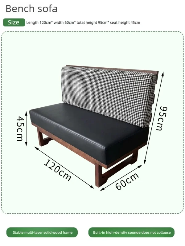 Factory-supplied High-end Restaurant Furniture, Including Booth Sofas, Dining Tables, and Chairs, Suitable for Cafés, Tea Rooms, and Casual Dining Spaces.