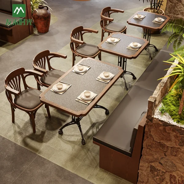Custom and Wholesale Elegant Asian and Japanese-style Restaurant Furniture, Suitable for Tea Restaurants, Sushi Bars, and Boutique Hotels