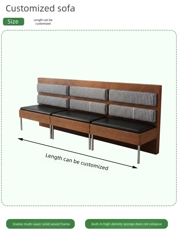 Custom Modern Minimalist Restaurant Furniture Set with Booth Seating, Wooden Tables, and Chairs – One-Stop Restaurant Furniture