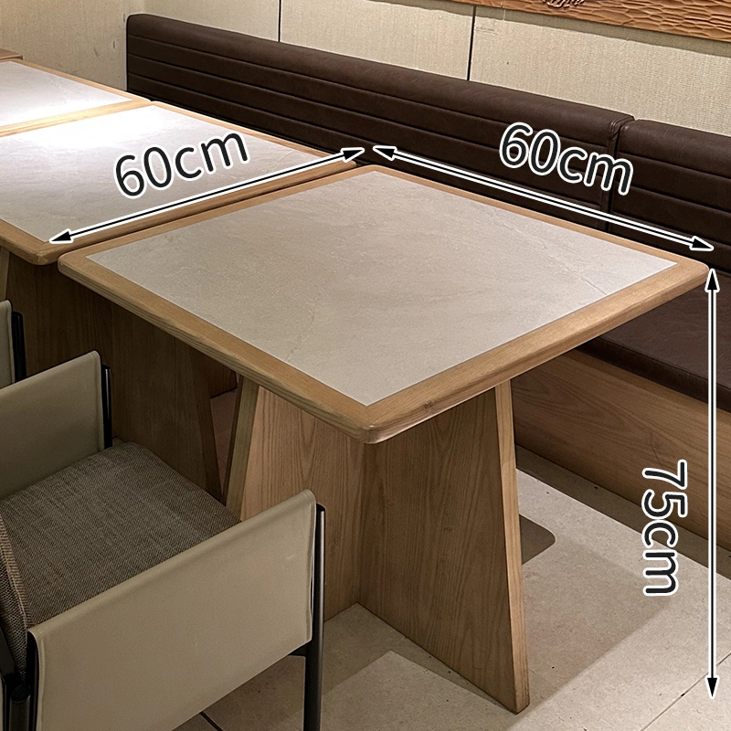 Wholesale White Modern Oriental Restaurant Furniture Set with Upholstered Chairs and Wooden Dining Tables for Hotel Café Tea House - Imagen 9