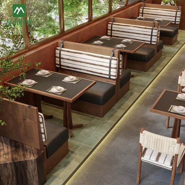 Bulk Customizable Restaurant Furniture Supply – Suitable for Fast Food Restaurants, Casual Dining Establishments, Tea Restaurants