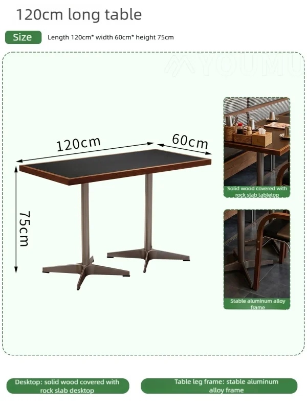 Custom Modern Minimalist Restaurant Furniture Set with Booth Seating, Wooden Tables, and Chairs – One-Stop Restaurant Furniture