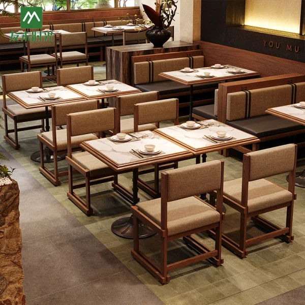 Wholesale Elegant Restaurant Furniture Set – Ideal for Vintage Cafés, Inns & Casual Dining