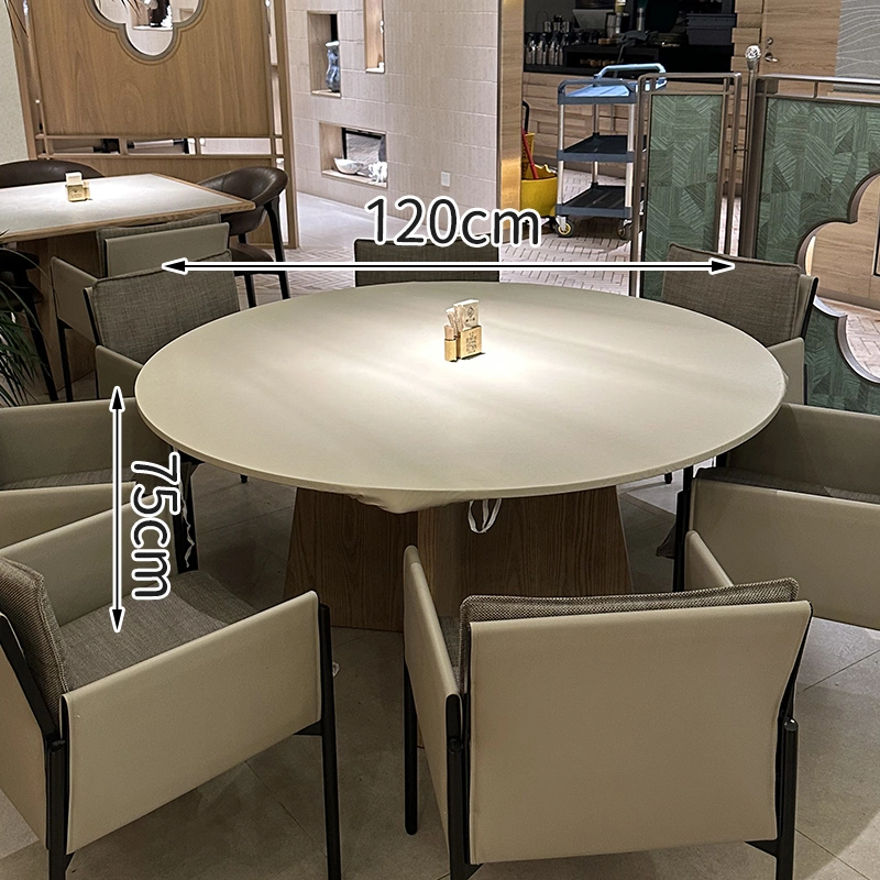 Wholesale White Modern Oriental Restaurant Furniture Set with Upholstered Chairs and Wooden Dining Tables for Hotel Café Tea House - Imagen 11