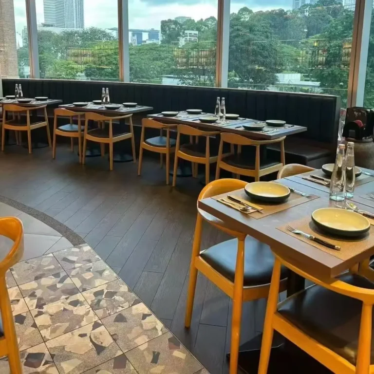 custom chain restaurant furniture client case Bizen