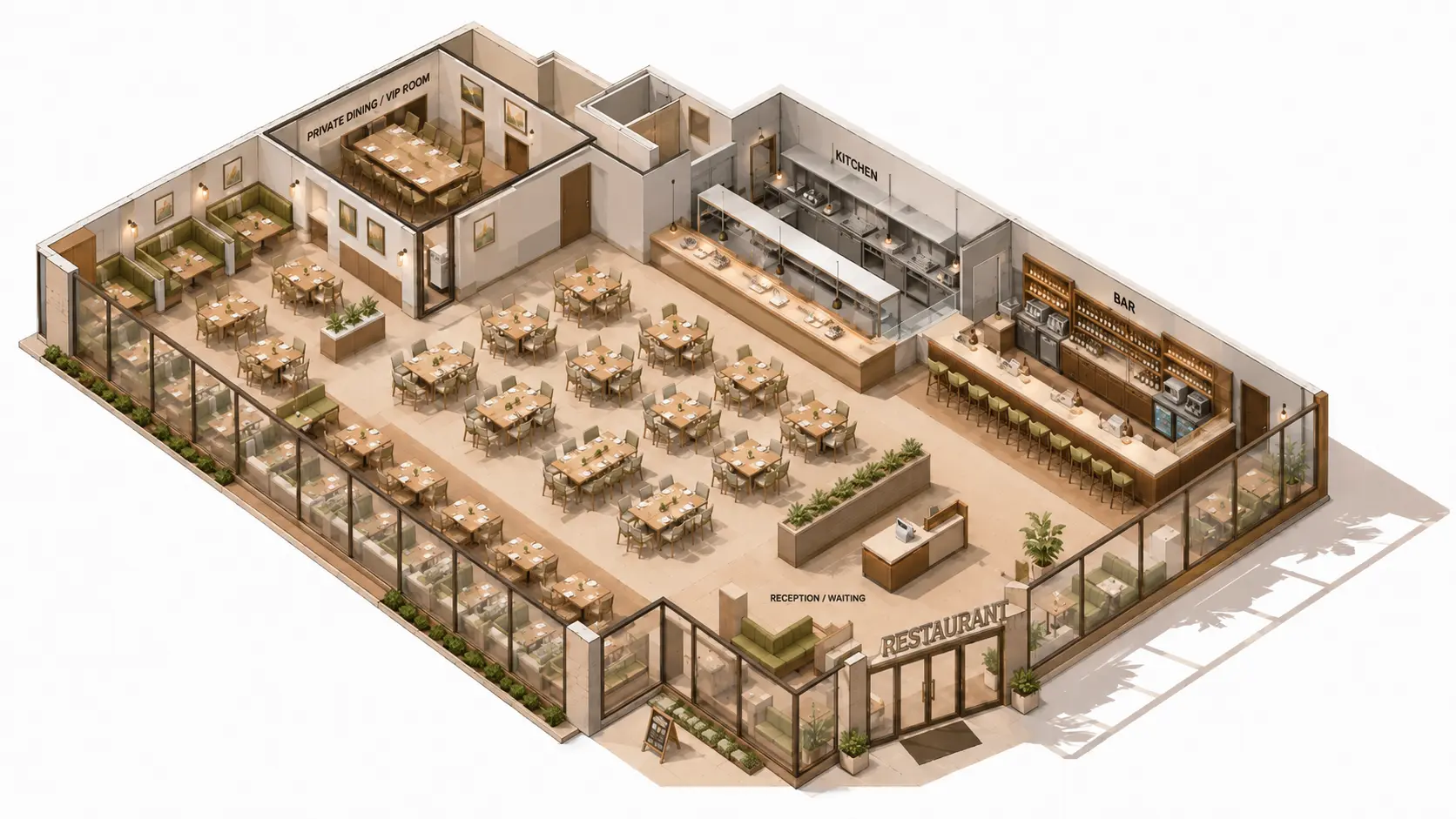 restaurant layout planning