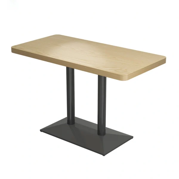 Factory Wholesale Minimalist Commercial Restaurant Table and Chair Set – Includes Leather-Upholstered Booth Sofas