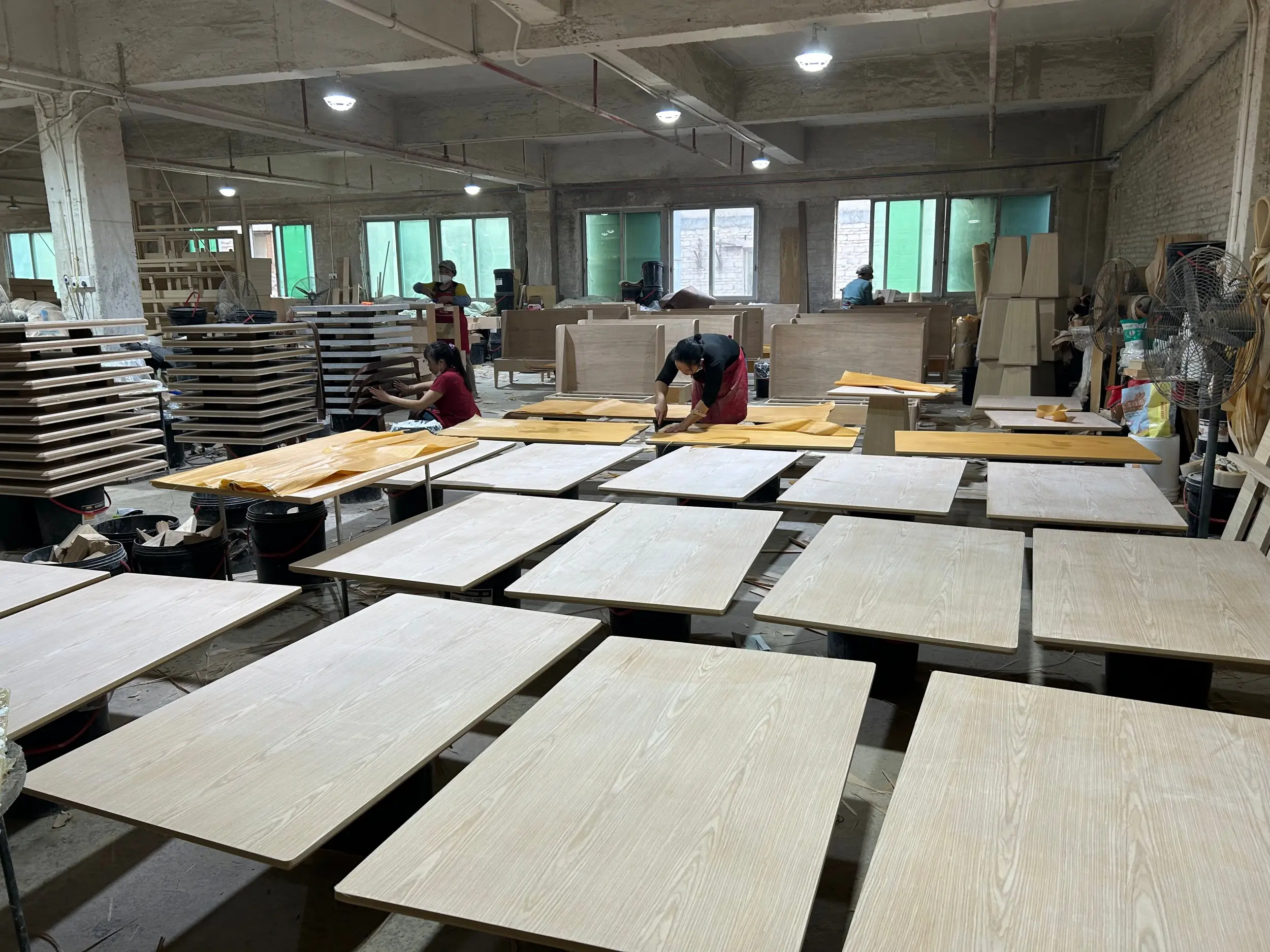 surface treatment restaurant furniture production