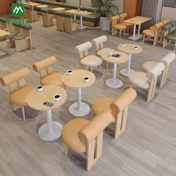 Custom Cute Style Coffee Shop, Theme Restaurant Furniture, One-Stop Planning, Design, and Customization — Direct from Our Factory