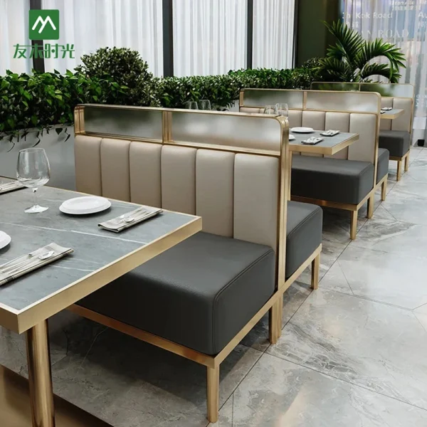 Modern Luxury Restaurant Booth Furniture Set | Custom High-End Restaurant Furniture for Global Dining Projects