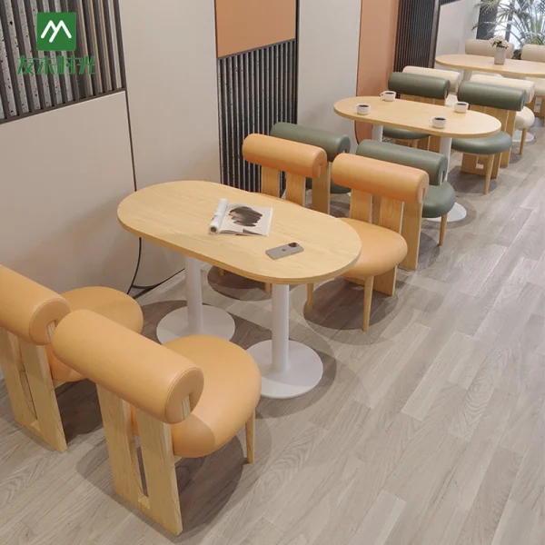 Custom Cute Style Coffee Shop, Theme Restaurant Furniture, One-Stop Planning, Design, and Customization — Direct from Our Factory