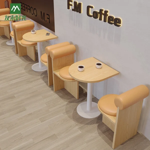 Custom Cute Style Coffee Shop, Theme Restaurant Furniture, One-Stop Planning, Design, and Customization — Direct from Our Factory