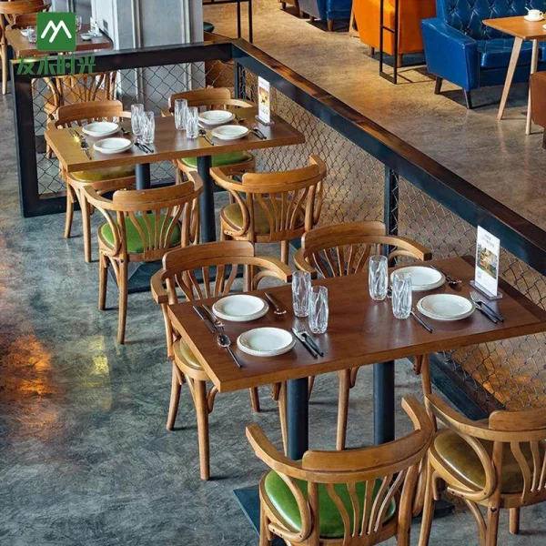 Wholesale American-Style Restaurant Furniture, Solid Wood Armchairs, and Simple Square Dining Tables – Customization Services Available