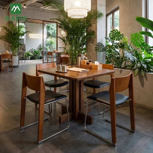 Custom Natural Minimalist Restaurant Furniture Set – Restaurant Furniture Manufacturer