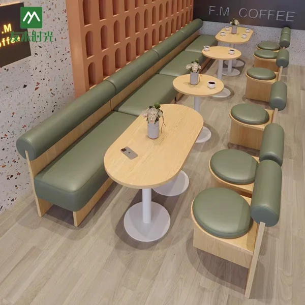 Custom Cute Style Coffee Shop, Theme Restaurant Furniture, One-Stop Planning, Design, and Customization — Direct from Our Factory