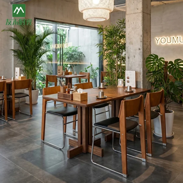 Custom Natural Minimalist Restaurant Furniture Set – Restaurant Furniture Manufacturer
