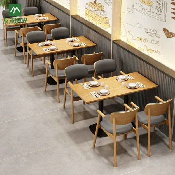 Custom Modern Commercial Furniture Set for Restaurants & Coffee Shops – Restaurant Furniture Manufacturer