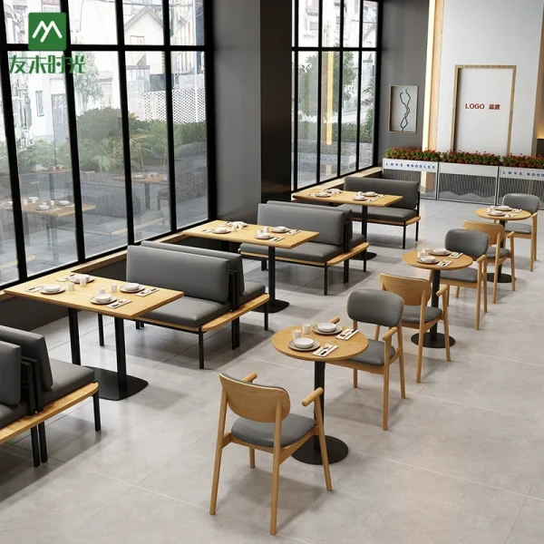 Custom Modern Commercial Furniture Set for Restaurants & Coffee Shops – Restaurant Furniture Manufacturer