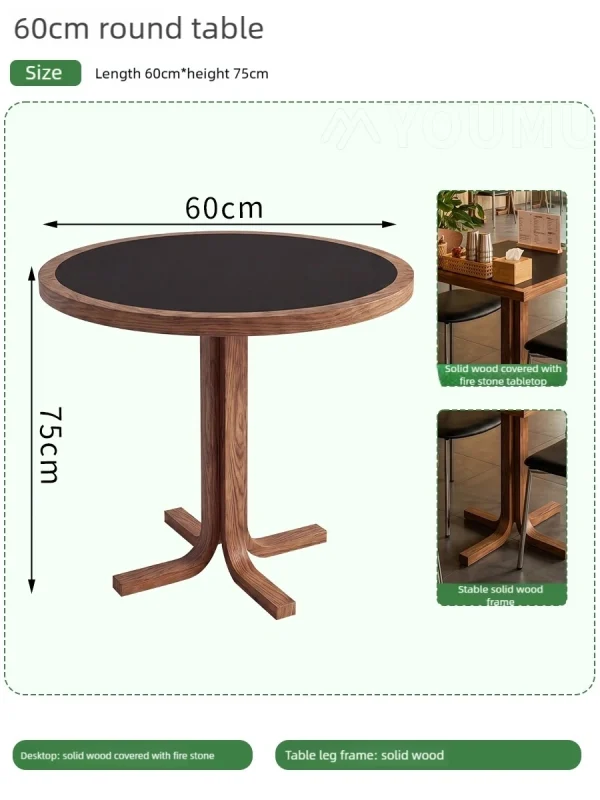 Modern Café Style Wood Dining Table and Chair Set for Restaurants – China Restaurant Furniture Factory