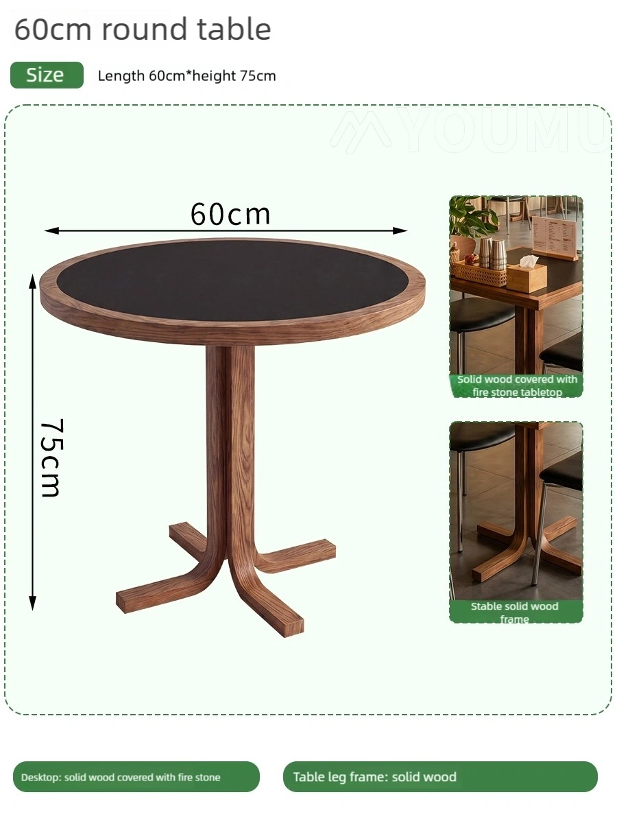 Modern Café Style Wood Dining Table and Chair Set for Restaurants – China Restaurant Furniture Factory - Image 10