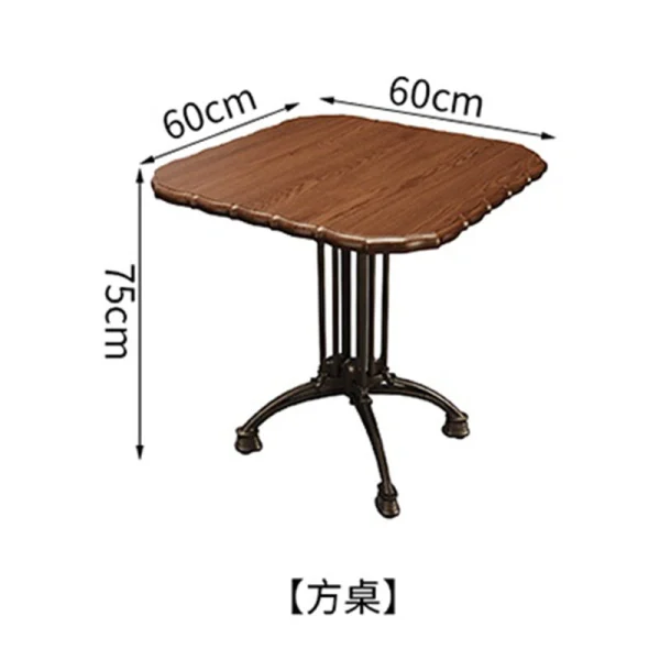 Retro Restaurant Table and Chair Set, Commercial Pub Furniture Set – Factory Direct Supply