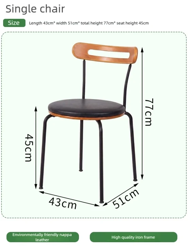 4 Seater Restaurant Table Set, Square Cafe Table Set – Pedestal Base Dining Tables & Wood Back Chairs
