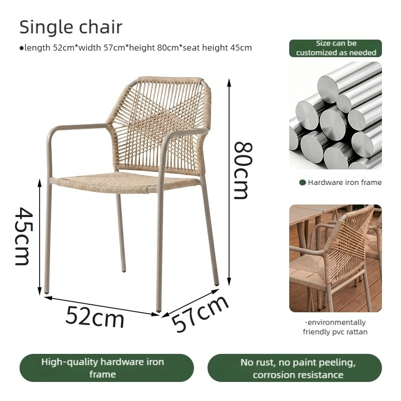 Minimalist Commercial Outdoor Restaurant Tables and Chairs; Metal Construction with Waterproof Materials – Restaurant Outdoor Furniture Supplier - Image 6
